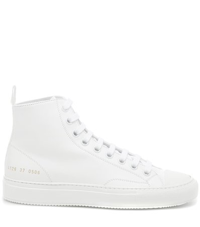 Tournament High Leather Sneakers | Common Projects - Mytheresa