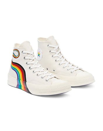 Converse Chuck 70 Hi Pride sneakers in egret/multi | ASOS