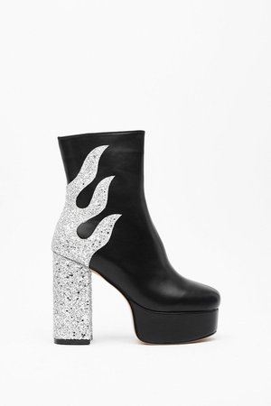 From the Flames Platform Glitter Boots | Shop Clothes at Nasty Gal!