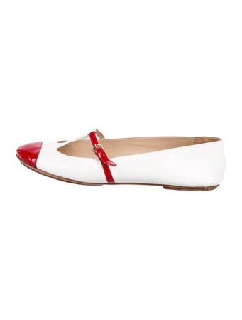 D&G Patent Leather T-Strap Flats - Shoes - WDG47550 | The RealReal
