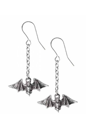 Kiss the Night Bats Earrings by Alchemy Gothic | Gothic