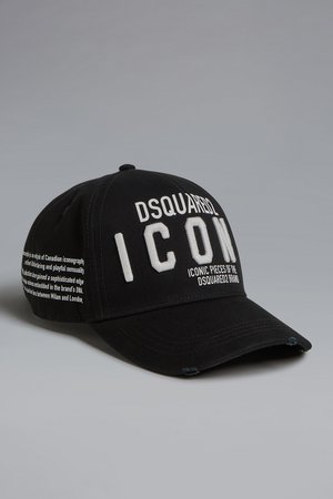 Dsquared2 Dsquared2 Embroidered Baseball Cap Black - Hats for Men | Official Store