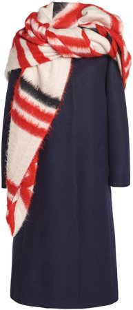 Rosie Assoulin Scarf-Detailed Wool-Blend Coat
