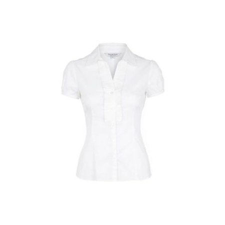 White pleat detail shirt