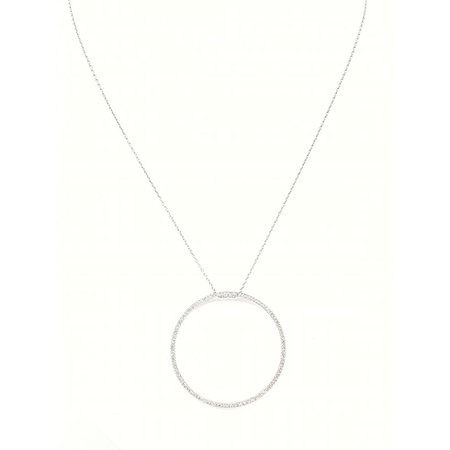 Diamond circle necklace