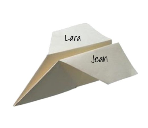 paper airplane note
