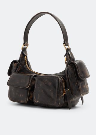 Miu Miu Leather Pocket bag for Women - Brown in KSA | Level Shoes