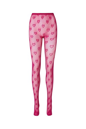 pink heart tights