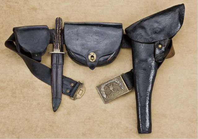 Victorian leather holster
