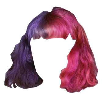 pink purple split hair