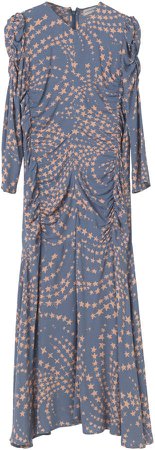 By Malene Birger Moonia Printed Ruched Maxi Dress