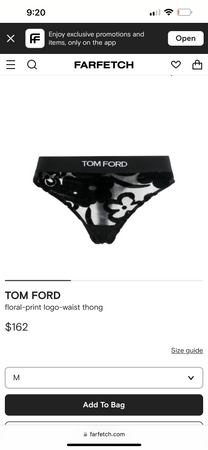 Tom ford floral thong