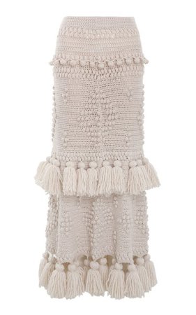 Kaleidoscope Crochet Midi Skirt By Zimmermann | Moda Operandi