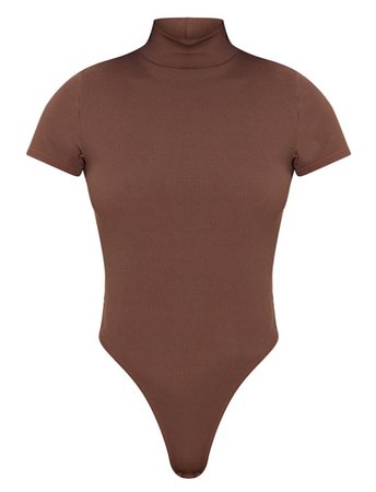 brown bodysuit