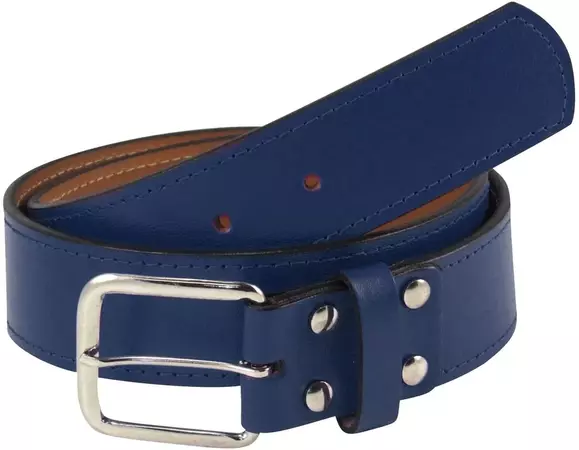 Men's navy blue baseball belt