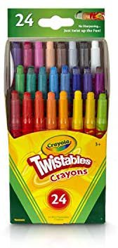  Crayola Twistables Crayons Coloring Set, Kids Indoor Activities  at Home, 24 Count, Assorted : Toys & Games