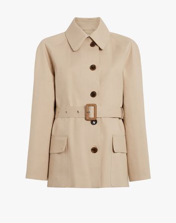 Maison Margiela ‎Short Beige Trench Crafted By Mackintosh ‎ ‎ ‎ ‎Women‎ | Online Official Store