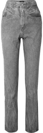Dominic High-rise Slim-leg Jeans - Light gray