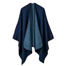 navy blue poncho open front - Google Search