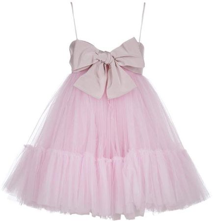 pink mini bow dress