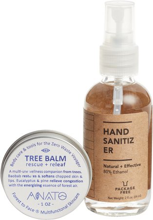 Package Free Hand Sanitizer & Anato Life Tree Balm