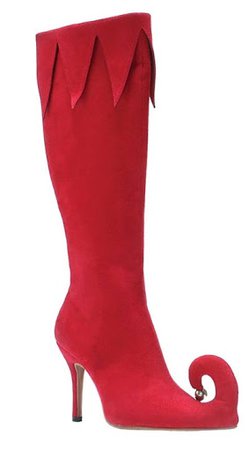 Karnival Costumes Sexy Red Elf Boots [UQ730859] : Karnival Costumes