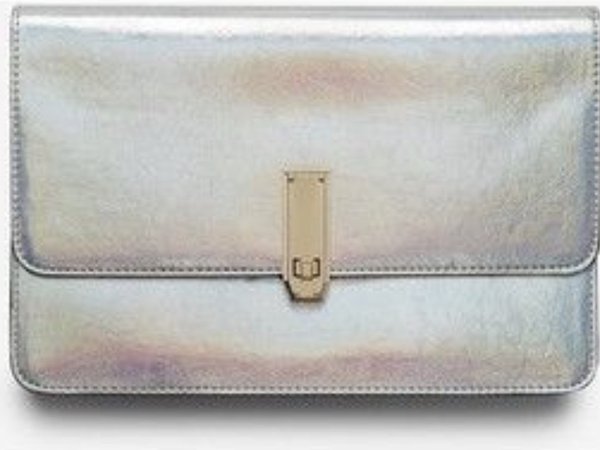 iridescent clutch wallet