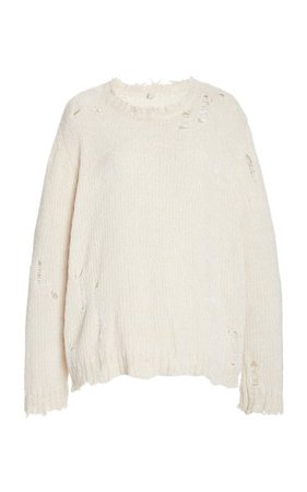 Oversized Distressed Chenille Sweater By R13 | Moda Operandi