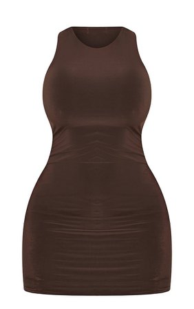 Brown bodycon dress