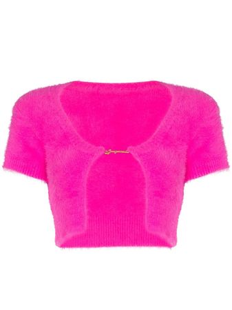 Shop Jacquemus La Maille Neve knitted top with Express Delivery - FARFETCH