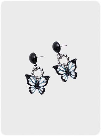 Hollow butterfly acrylic earrings | Accessories | Accessories | kollyy