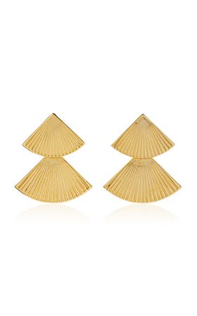 Vanna Gold-Plated Earrings By Jennifer Behr | Moda Operandi