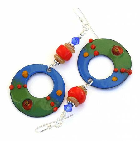blue, red, green, yellow necklaces and earrings - Google Search
