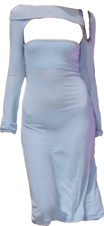 pale blue gown