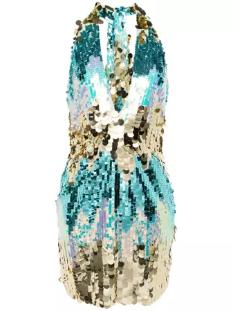 The New Arrivals Ilkyaz Ozel sequin-embellished Mini Dress - Farfetch
