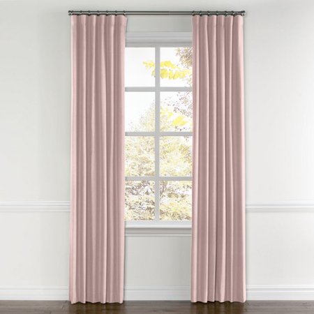 Pastel Pink Linen Curtains with Pocket | Loom Decor