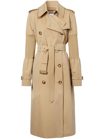 Burberry panelled-sleeve Oversized Trench Coat - Farfetch