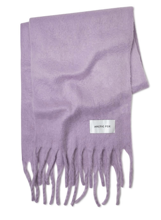 wolf and badger purple scarf