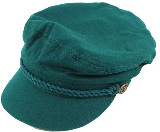 EPOCH Men's Summer Cotton Greek Fisherman Sailor Fiddler Driver Hat Flat Cap Denim at Amazon Men’s Clothing store