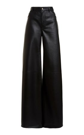 Chloé Leather Wide-Leg Pants By Chloé | Moda Operandi