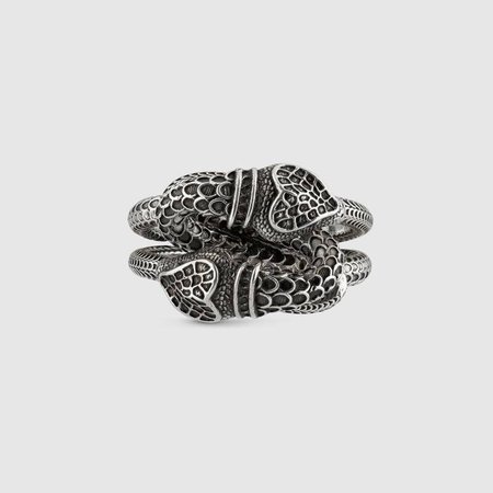 Undefined Sterling Silver Gucci Garden snakes ring | GUCCI® US
