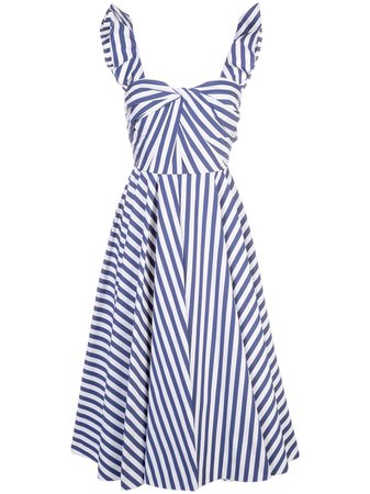 Jason Wu Collection Striped Flared Dress Aw19 | Farfetch.Com