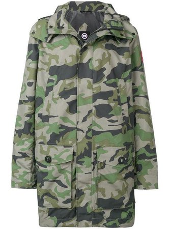 Canada Goose camouflage hooded parka