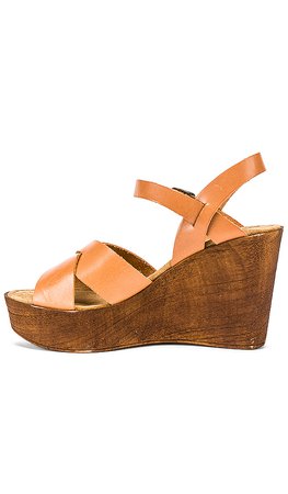 Seychelles Provision Wedge in Cognac Leather | REVOLVE