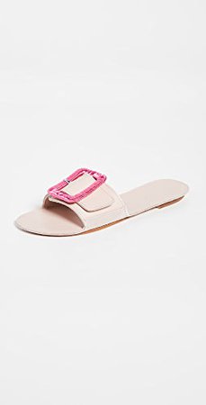 womens nude pink slide sandals - Google Search