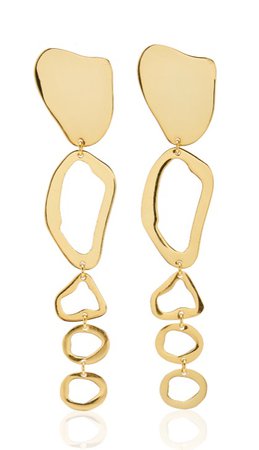 Cult Gaia Ziba Cutout Gold-Plated Earrings