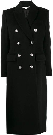 fitted double buttoned coat