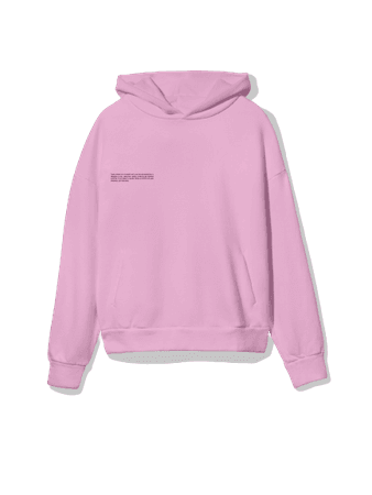 Heavyweight recycled cotton hoodie—rose pink