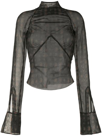 Charlotte Knowles Serpent Ruched Blouse - Farfetch