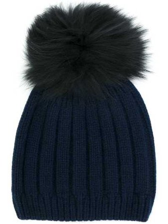 Joseph pompom trim hat | Blue | MILANSTYLE.COM